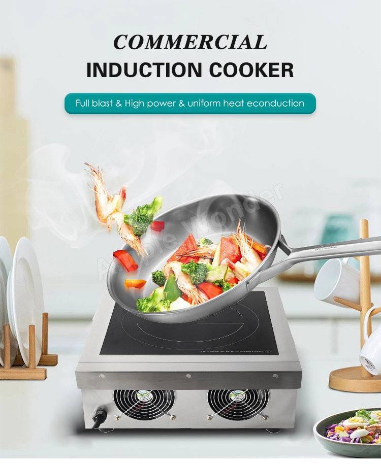 Touch Control Commercial Induction Cooker 1000-2000W Wok Electric Cooktop Induction Cooker (AM-CD108W)