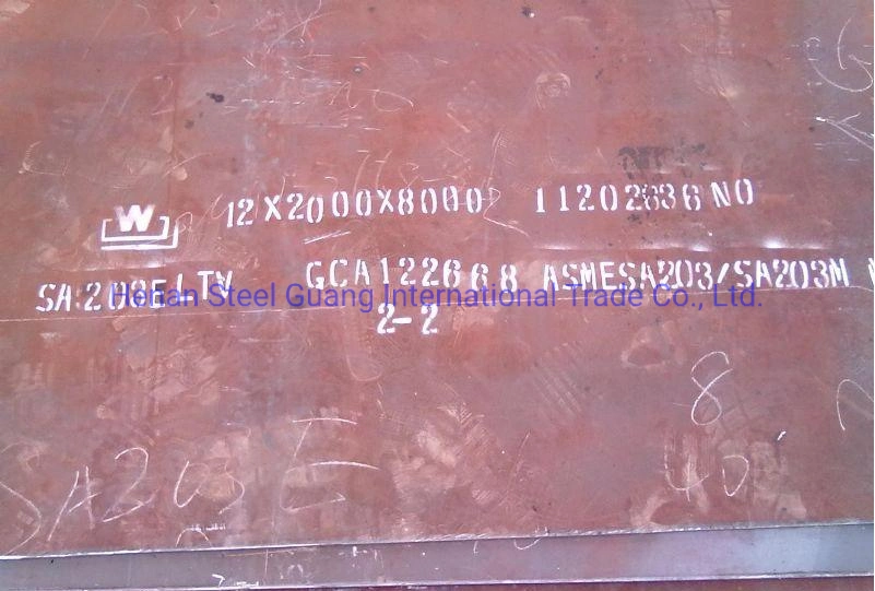 ASME SA203 Gr a Boiler and Pressure Vessel Steel Plate/ SA203 Gr. B / SA203 Grd / SA203 Gr. E Manufacturer A203gr. F