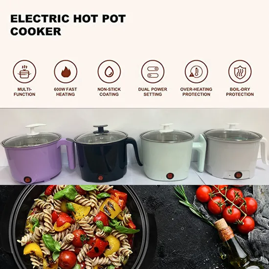 Household Item Mini Electric Stainless Steel Non Stick Automatic Electric Cooker Pot Electric Skillet Rice Cooker Hot Pot 