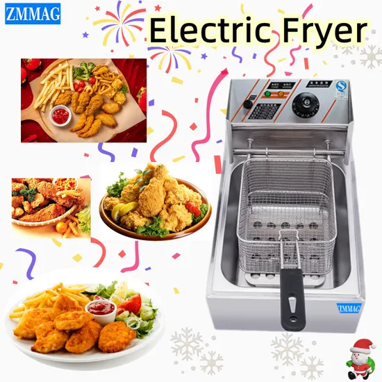 High Energy Saving Commerical Electric Chicken Potato Deep Fryer with Frying Basket (ZM