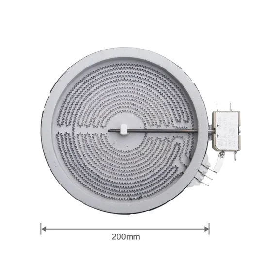 Radiant Heating Element 200mm China Supplier 100~240V Electric Ceramic Hot Plate 