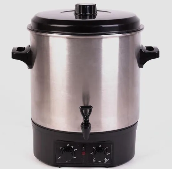 27L Stainless Steel Candle Heating Pot Electric Wax Melting Container 