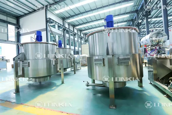 50 to 1000 Liter Gas Heating Electric Jacketed Kettle Cooking Double Steam Jacketed Kettle Industrial Cooking Pot 