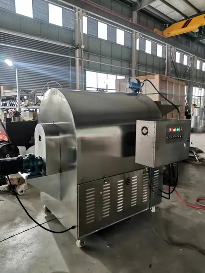 Cocoa 100kg 150kg 200kg Electric/Gas Peanuts Roaster/Sunflower Feeds/Soybean Baking Machine 