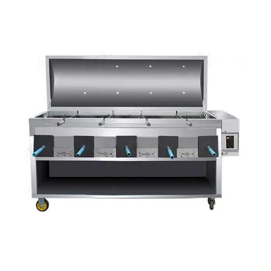 8 Head Visual Fish Roast Rabbit Commercial Stainless Steel Smokeless Roasters 