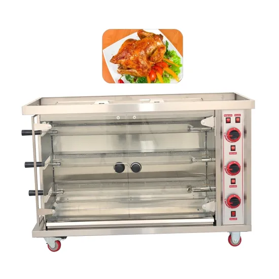 Gas/Electric Rotary Pig Duck Chicken Fish Roaster Meat Roasting Oven 