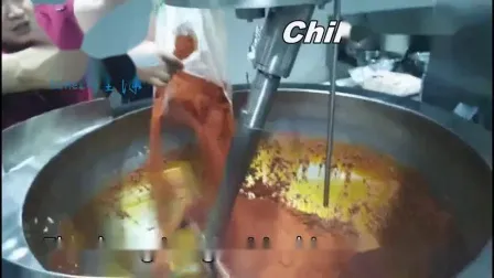 China Big Industrial Commercial Automatic Multi Planetary Tilting Curry Chili Bean Paste Mixing Making Electric Gas Steam Potato Stuffing Cooking Wok 