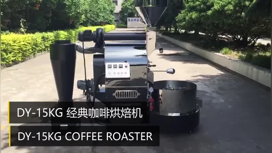 Dongyi Turkey Style Industrial Coffee Roaster 15kg Coffee Roasting Machine with Lower Fob Price by Updated PLC 