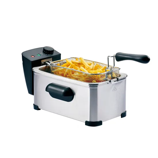 New 2000W 3L Electric Deep Fryer with Frying Basket with Adjustable Thermostat 